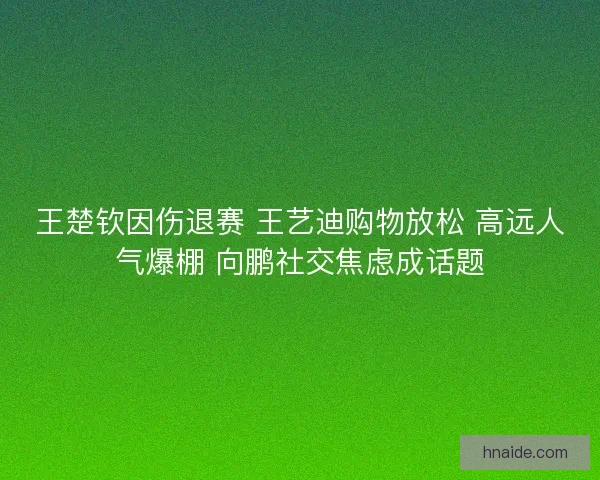 王楚钦因伤退赛 王艺迪购物放松 高远人气爆棚 向鹏社交焦虑成话题